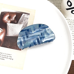 Стально-синий Заколки для волос из пвх, аксессуары для волос для женщин и девочек, стальной синий, 82x45 мм