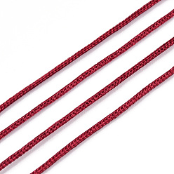 FireBrick Nylon Thread, Chinese Knotting Cord, FireBrick, 0.8mm, about 109.36 yards(100m)/roll