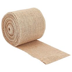 Цвет Древесины Лента из мешковины, гессеновая лента, джутовая лента, для изготовления рукоделия, деревесиные, 4 дюйм (98 мм)