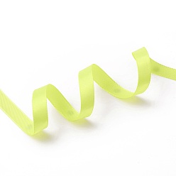 Зелено-Желтый Однолицевые атласные ленты, для подарочной упаковки, партия украсить, изготовление ювелирных изделий, зеленый желтый, 10 мм, около 20 ярдов / рулон