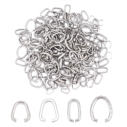 Stainless Steel Color 304 Stainless Steel Quick Link Connectors, Linking Rings, Stainless Steel Color, 400pcs/box