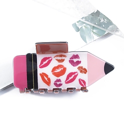 Lip Карандаш ПВХ коготь заколки для волос, губа, 86x45x45 мм