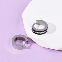 (52) Непрозрачная лаванда Серьги из 304 нержавеющей стали, с 316 нержавеющей стали, ионное покрытие (ip), разноцветные, 13.5x4 мм