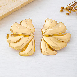 Flower Alloy Stud Earrings for Women, Flower, 50mm