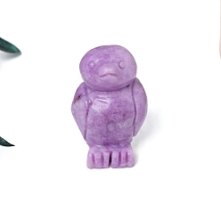 Лепидолит Резные фигурки пингвинов из натурального лепидолита, для украшения рабочего стола домашнего офиса, 30x40 мм