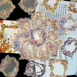 Цветок 30шт. самоклеящиеся наклейки для животных и цветов, Украшение дневника для фотоальбома своими руками, цветок, 100~140 мм