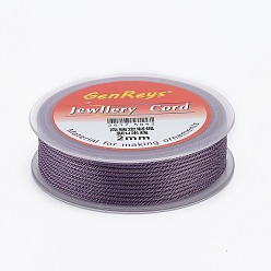 Lavendel Geflochtenen Nylonfäden, gefärbt, Lavendel, 2 mm, ca. 9.84 Yards (9 m)/Rolle