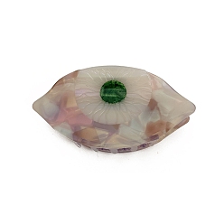 Белый Заколки для волос с когтями из ацетата целлюлозы (смола), злые глаза, заколка для волос для женщин и девочек, белые, 93x45 мм