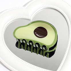Avocado Милые заколки для волос с когтями из ацетата целлюлозы (смолы), аксессуары для волос для женщин девушка, шампанское желтый, авокадо, 45x80 мм