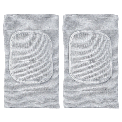 Серый Наколенники для йоги из губки и полиэстера, серые, 215x135x15.5 мм