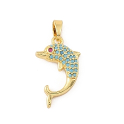 Dolphin Подвески из латуни с морскими камнями, золотые, прелести дельфинов, 20x11x3 мм, отверстие : 5x2.5 мм