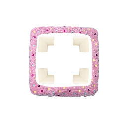 Фламинго Квадратный хлопковый захват, полоса, рамка, чехол для коврика, фланелевая пробойная игла, швейные аксессуары, фламинго, 250x250 мм