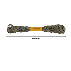 Темно-серый Нитки хлопчатобумажные швейные, темно-серый, 3 мм, около 8.57 ярдов (7.84 м) / моток