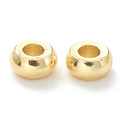 Real 18K Gold Plated Brass Beads, Long-Lasting Plated, Column, Real 18K Gold Plated, 3x1.5mm, Hole: 1.2mm