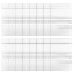 Clear 100Pcs PE Resealable Bags, Zip Top Bags, Can be Written, Rectangle, Clear, 7.7~9.1x5.9x0.01cm