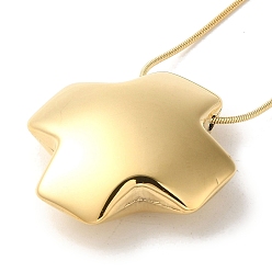Золотой Вакуумное покрытие pvd 304 ожерелья из нержавеющей стали в виде змейки, крест кулон ожерелья, золотые, 16.30 дюйм (41.4 см)