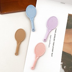 (52) Непрозрачная лаванда Непрозрачные акриловые подвески, теннисная ракетка, разноцветные, 70 мм