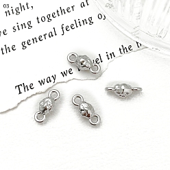 Oval Прелести соединителя сплава, платина, овальные, 12x5 мм