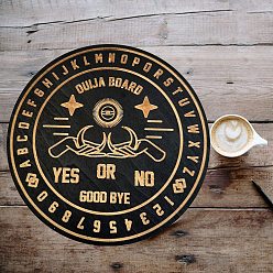 Луна Деревянная маятниковая доска, биолокация гадальная доска, для колдовства принадлежности для викканского алтаря, луна, 150x5 мм