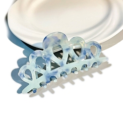 Светло-голубой Заколки для волос в форме когтей из ацетата целлюлозы, корона, светло-голубой, 99 мм
