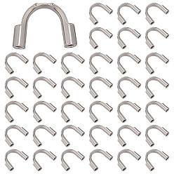 Нержавеющая Сталь Цвет 150 шт. 316 Защитная проволока из нержавеющей стали и защитные приспособления, долговечный, цвет нержавеющей стали, 4.5x7.5x1.5 мм, отверстие : 0.6 мм, 150 шт / комплект