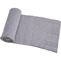 Серый Полиэстеровая резинка для манжет, отделка воротника выреза горловины пояса, подол спортивной одежды для бейсбола, серые, 950~980x130~145x1.5 мм