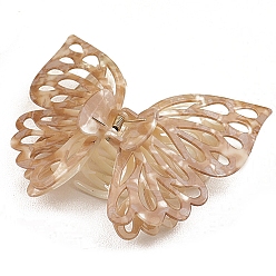 Светло-коричневый Пластиковые зажимы когтя волос, аксессуары для волос для женщин и девочек, бабочка, загар, 140 мм
