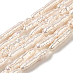 Dentelle Vieille Perle baroque naturelle perles de perles de keshi, perle de culture d'eau douce, note 4a+, colonne, vieille dentelle, 10~29x4.5~7mm, Trou: 0.5mm, Environ 16~18 pcs/chapelet, 14.80~15.24'' (37.6~38.7 cm)