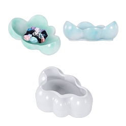 Белый Силиконовые формы для лотков для ювелирных изделий своими руками, формы для литья смолы, облако, белые, 9.7x13.5x5.1 см