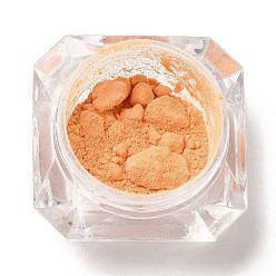 Оранжевый Термохромный порошок для ногтей, украшение для украшения ногтей, с бутылкой для домашних животных, оранжевые, 33.5x33.5x21.5 мм