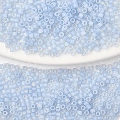 Стально-синий 10g цилиндрические бусины, матовые абы цвет, круглое отверстие, единый размер, стальной синий, 2x1.5 мм, отверстие : 0.8 мм