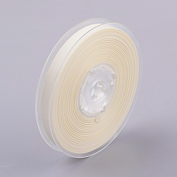Creamy White Double Face Matte Satin Ribbon, Polyester Satin Ribbon, Creamy White, (3/8 inch)9mm, 100yards/roll(91.44m/roll)