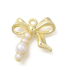 Bowknot Подвески из сплава , светло-золотые подвески, бантом, 18.5x17x4 мм, отверстие : 1.5 мм