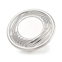 Нержавеющая Сталь Цвет 304 из нержавеющей стали компоненты кольца, Настройки колодки кольцо, плоско-круглые, цвет нержавеющей стали, лоток : 16 мм, размер США 6 (16.5 мм)