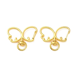 Золотой Поворотные шарниры из сплава цинка, бабочка, золотые, 33x39.5x6 мм