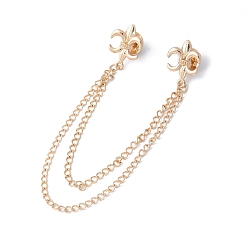 Золотой Броши из сплава «Флер де Лис» с подвесной цепочкой, эмблема лилии, зажим для воротника кардигана, золотые, 190 мм