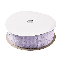 лаванда Полиэфирная лента, сердце, для аксессуара одежды, лаванда, 1-1/8 дюйм (30 мм), около 20.00 ярдов (18.29 м) / рулон