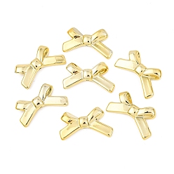 с Золотистым Покрытием Uv акриловые покрытия бусины, бантом, с золотым покрытием, 20x34x6 мм, отверстие : 2 мм