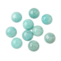 Амазонит Природные кабошонов амазонит, полукруглые / купольные, 9.5~10.5x4.5~5.5 мм