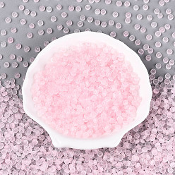Pink Выпечка краска стеклянные бусины, рондель, розовые, 4~5x2 мм, отверстие : 1 мм, около 25000 шт / 1000 г