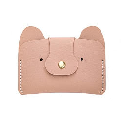 Pink Набор карточных сумок в форме собаки своими руками, включая материалы сумки из искусственной кожи, розовые, 91x116x3 мм