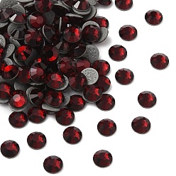 90090 Siam Камни preciosa® crystal hotfix с плоской основой, чешский хрусталь, круглый(438 11 612 шатон роза вива 12 ®), 90090 сиам, ss 8 (2.3~2.5 мм)