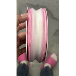 Beige Organza Ribbons, Wired Sheer Chiffon Ribbon, for Hair Bow Clips Accessories Making, Gift Packing, Beige, 1-5/8 inch(40mm), about 10 Yards(9.14m)/Roll