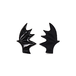 Black Leather Bat's Ring Wing Ornament Accessories, for Hair Ornament & Costume Accessory, Black, 60x35x2mm
