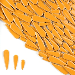 Оранжевый 3 стили фарфоровая мозаичная плитка в форме капли, для поделок из мозаики своими руками, рамки для картин и многое другое, оранжевые, 21~40x8~12x4 мм, около 100 г / набор