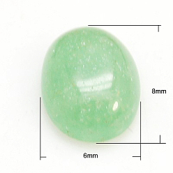 Авантюрин Природные кабошон авантюрин, овальные, 8x6x3 мм