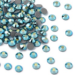 60230 200 Blue Zircon AB Камни preciosa® crystal hotfix с плоской основой, чешский хрусталь, круглый(438 11 612 шатон роза вива 12 ®), 60230 200 голубой циркон ab, ss 8 (2.3~2.5 мм)