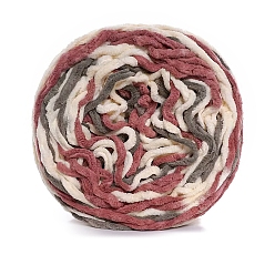 Индийский Красный Полиэфирная пряжа, для свитера, шапки, носков, детских одеял, сегмент окрашенный, Индийская красная, 6 мм