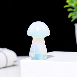 Опал Опаловая грибная статуя, для украшения домашнего рабочего стола, 38 мм