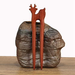 Шоколадный Деревянные заколки для волос, аксессуары для волос викингов для женщин, цвет шоколада, 150 мм